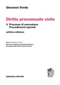 Diritto processuale civile. Vol. 3: Processo di esecuzione. Procedimenti speciali