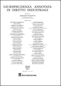 Giurisprudenza annotata di diritto industriale. Anno 42º (2013)