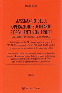 Massimario delle operazioni societarie e degli enti non profit