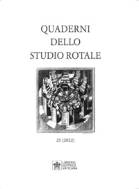 Quaderni dello studio rotale. Vol. 25