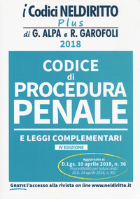 Codice di procedura penale e leggi complementari