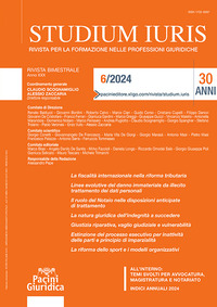 Studium iuris. Rivista per la formazione nelle professioni giuridiche. Vol. 6