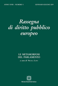 Rassegna di diritto pubblico europeo. Vol. 1: Le metamorfosi del parlamento (Gennaio-Giugno)