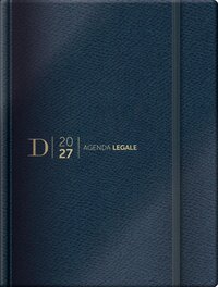 Agenda Legale Dike 2027 - 15 mesi - Texture: Ecopelle - Colore: Blu