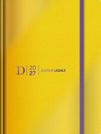 Agenda Legale Dike 2027 - 15 mesi - Texture: Ecopelle - Colore: Gialla