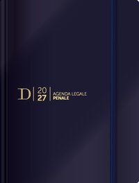 Agenda Legale Penale Dike 2027 - 15 mesi - Texture: Ecopelle - Colore: Blu