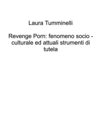 Revenge porn: fenomeno socio-culturale ed attuali strumenti di tutela