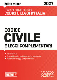 Codice civile e leggi complementari 2027. Ediz. minor