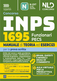 Concorso INPS 2026 1695 Funzionari PECS prova scritta. Manuale di teoria ed esercizi