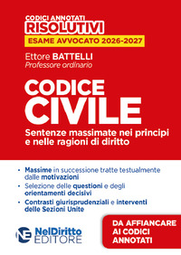 Codice civile risolutivo annotato con la giurisprudenza 2026