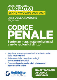 Codice penale risolutivo annotato con la giurisprudenza 2026