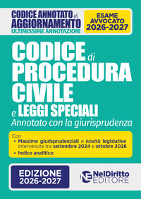 Codice Procedura civile Annotato 2026: addenda di aggiornamento ultimissimo