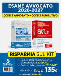 Kit Codice Civile Annotato + Codice Civile Risolutivo annotato con la giurisprudenza