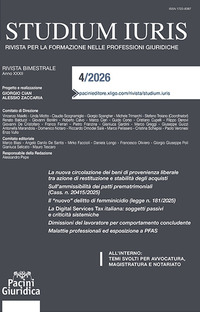 Studium iuris. Rivista per la formazione nelle professioni giuridiche. Vol. 4